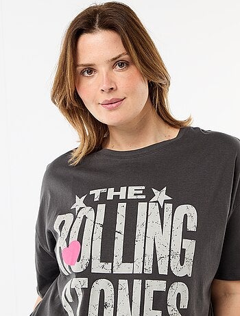 Camiseta estampada 'The Rolling Stones' de manga corta