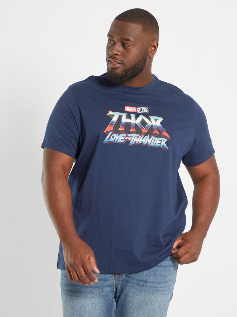 Camiseta estampada 'Thor, Love and thunder' AZUL - Kiabi
