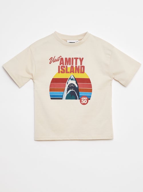 Camiseta estampada 'Tiburón' - Kiabi