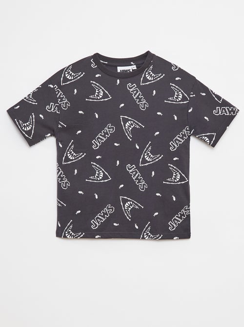 Camiseta estampada 'Tiburón' - Kiabi