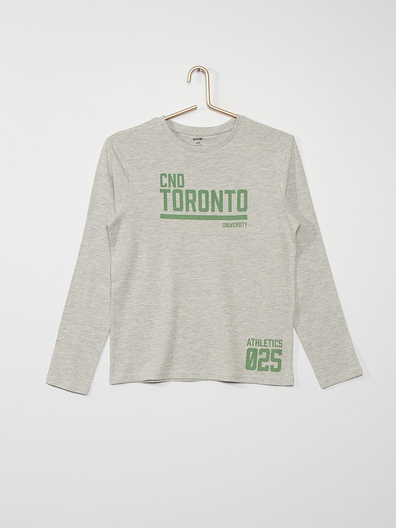 Camiseta estampada 'Toronto' GRIS - Kiabi
