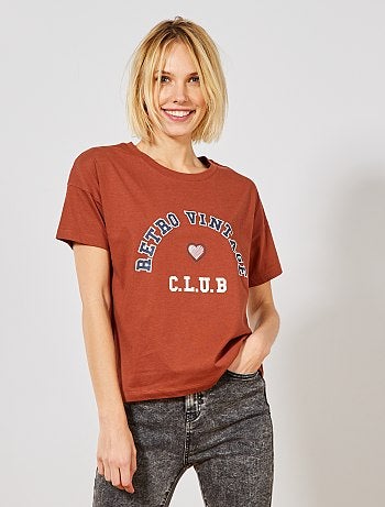 Camiseta estampada 'University' - Kiabi