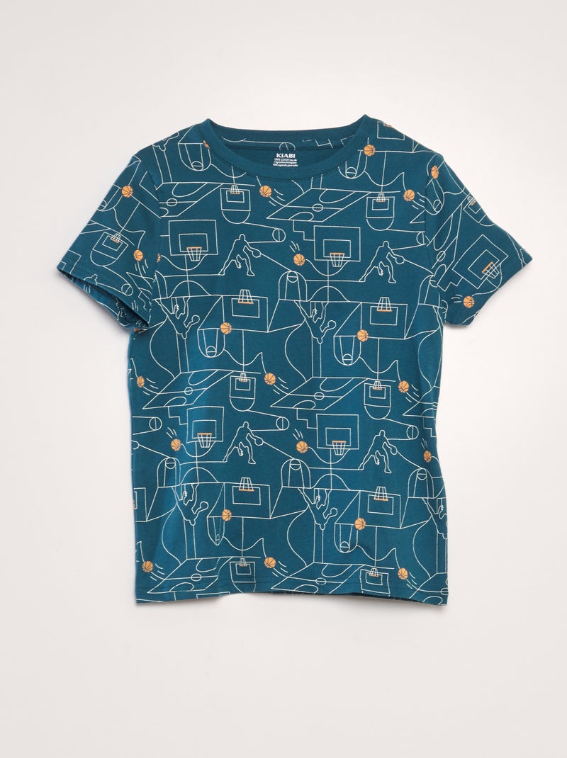 Camiseta estampada VERDE - Kiabi