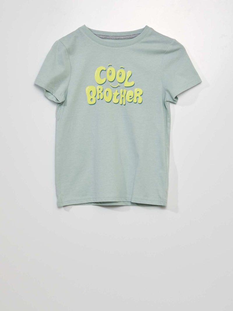Camiseta estampada VERDE - Kiabi