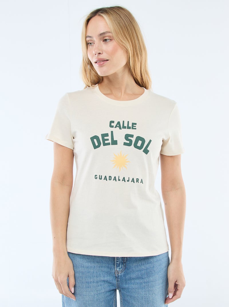 Camiseta estampada Verde - Kiabi