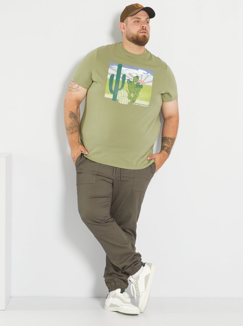 Camiseta estampada VERDE - Kiabi