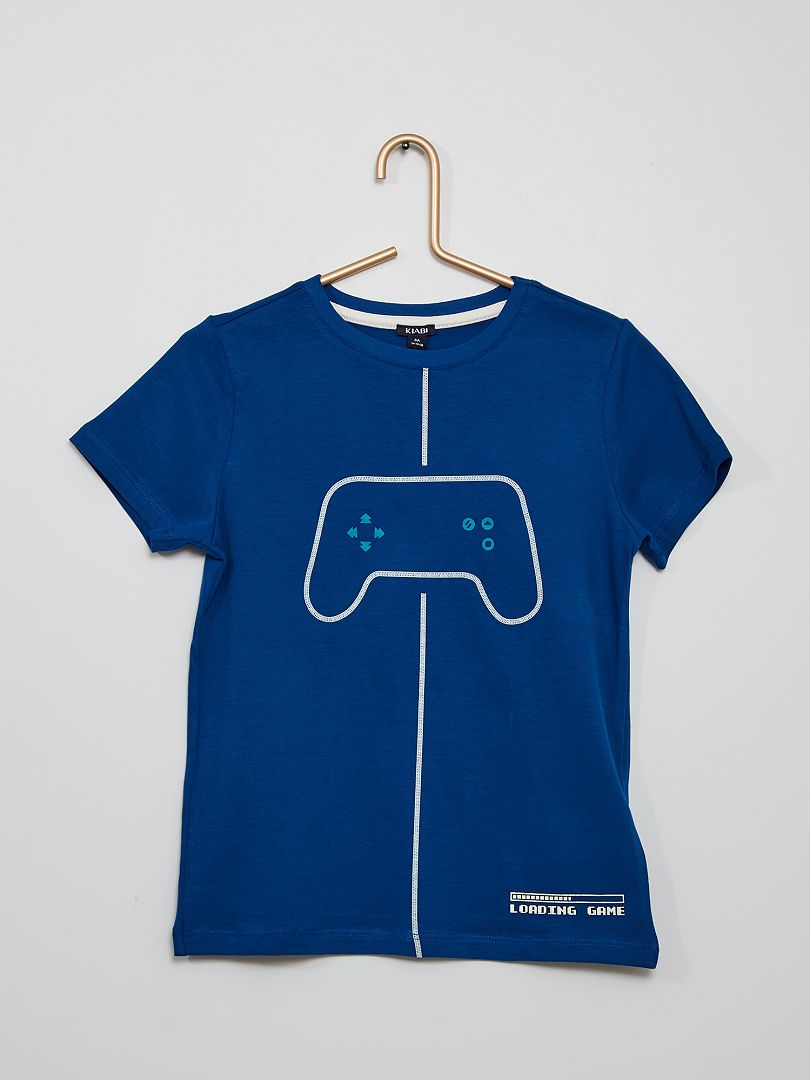 Camiseta estampada 'videojuegos' AZUL - Kiabi