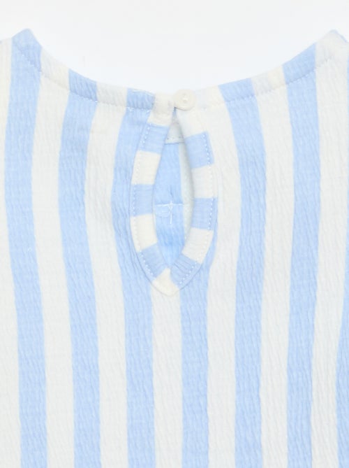 Camiseta estampada y con volantes - Kiabi