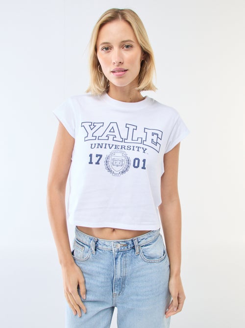 Camiseta estampada 'Yale' - Kiabi