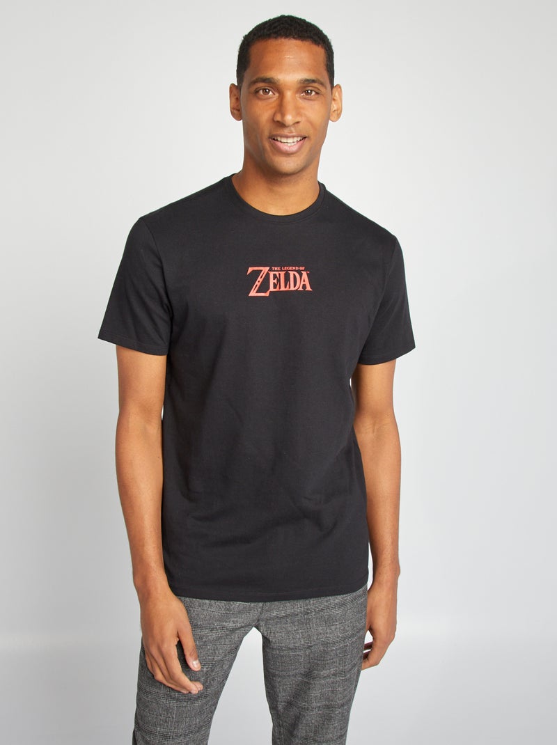 Camiseta estampada 'Zelda' negro - Kiabi