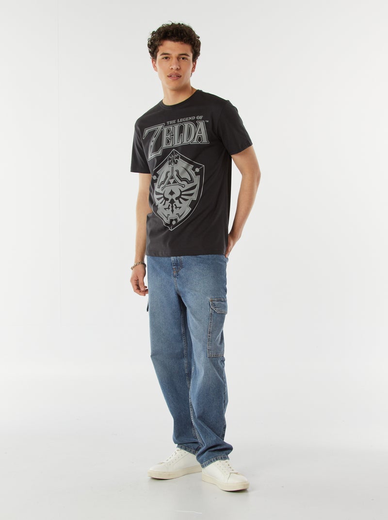 Camiseta estampada 'Zelda' NEGRO - Kiabi