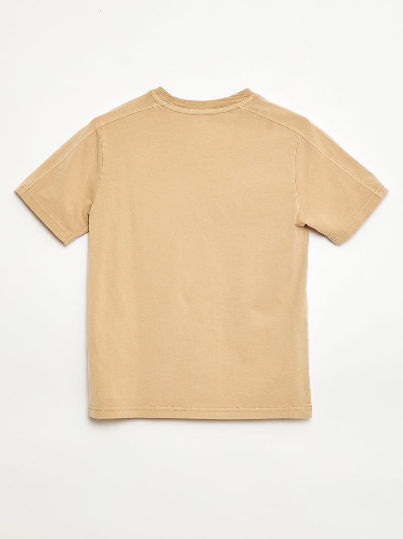 Camiseta estilo baloncesto Beige - Kiabi