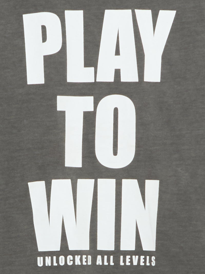Camiseta estilo baloncesto Gris - Kiabi