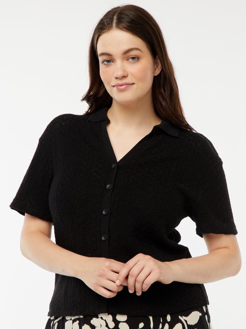 Camiseta estilo chaleco de punto de croché - Kiabi
