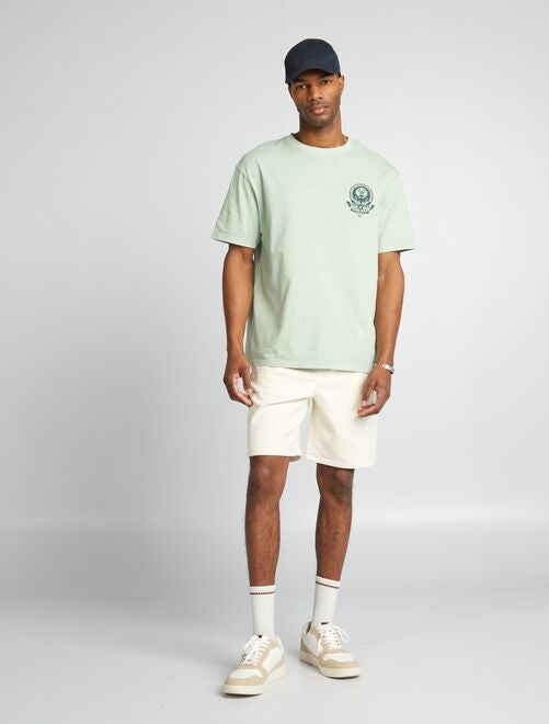 Camiseta estilo oversize estampada - Kiabi