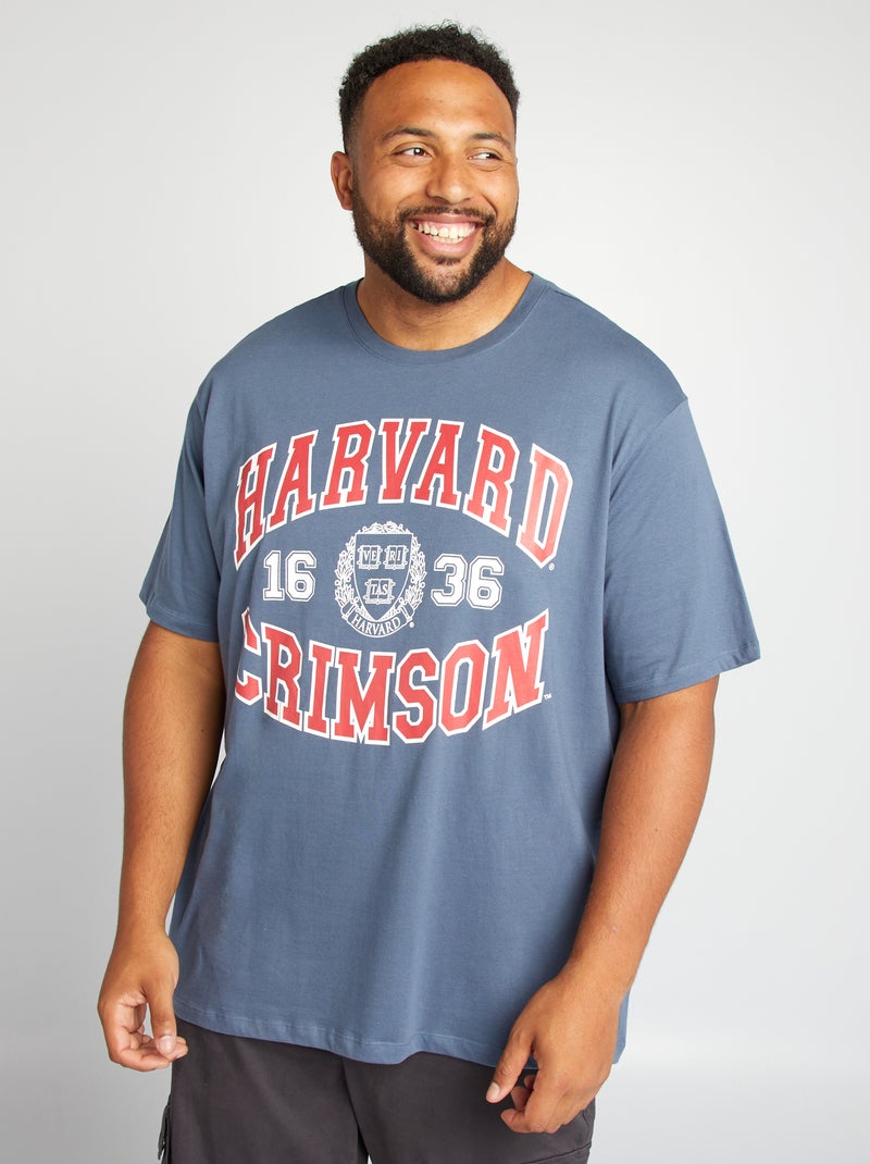 Camiseta estilo universitario 'Harvard' AZUL - Kiabi