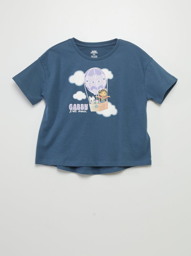 Camiseta evasé 'La casa de muñecas de Gabby' AZUL - Kiabi