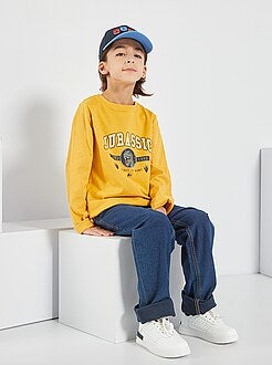 de manga larga de niño de 10 a 18 años - amarillo - Kiabi