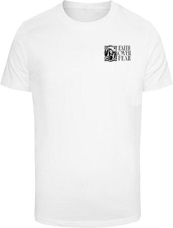 Camiseta faith over fear para hombre - mister tee