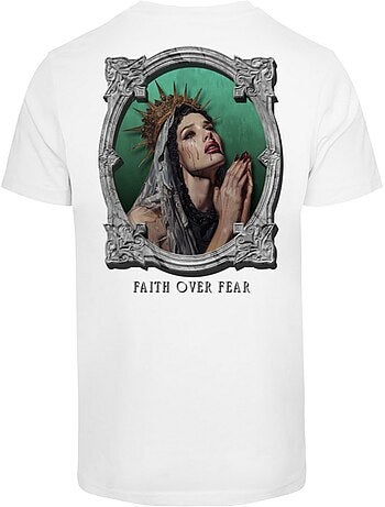Camiseta faith over fear para hombre - mister tee