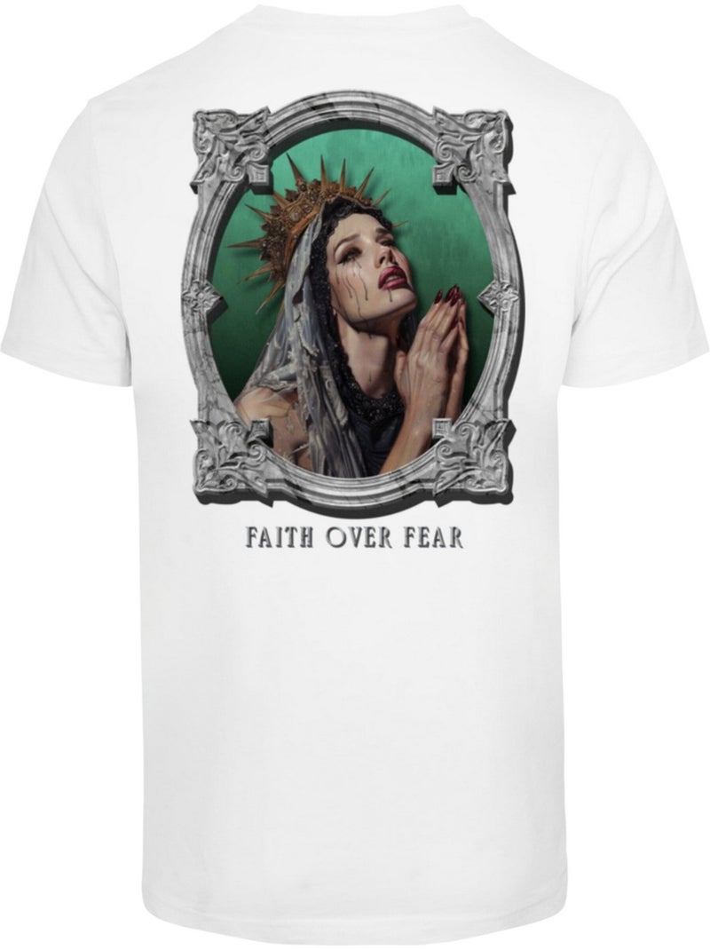 Camiseta faith over fear para hombre - mister tee Blanco - Kiabi