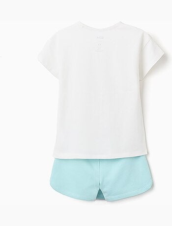 Camiseta + falda-pantalón de algodón con Stitch