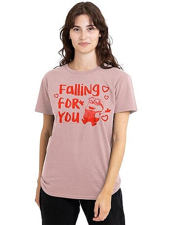 Camiseta falling for you ladies para adultos unisex - minions