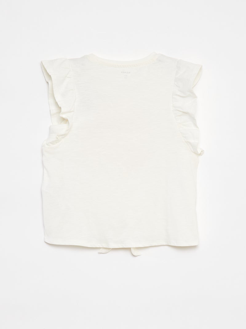 Camiseta fantasía algodón BLANCO - Kiabi