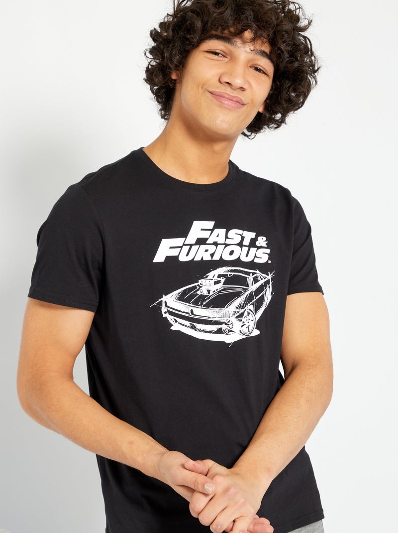 Camiseta 'Fast & Furious' NEGRO - Kiabi