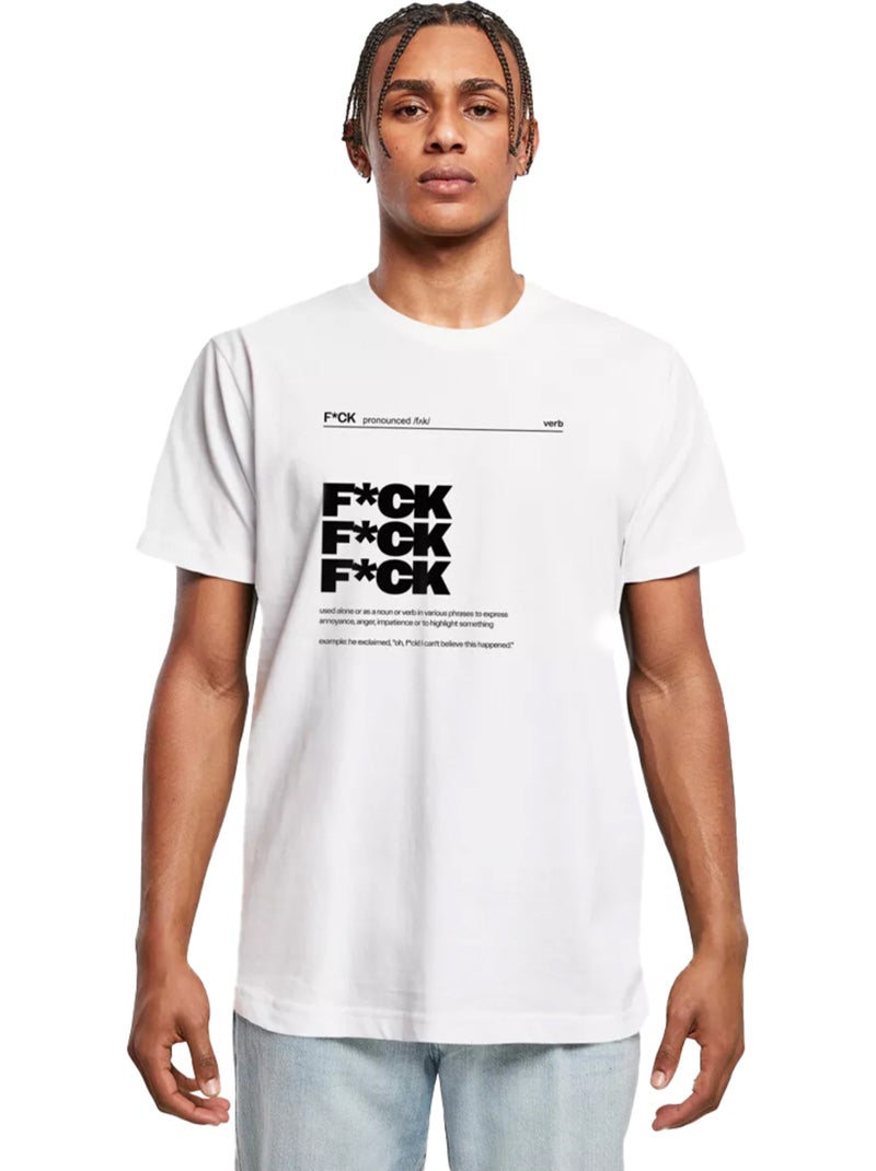 Camiseta f*ck definition para hombre - mister tee Blanco - Kiabi