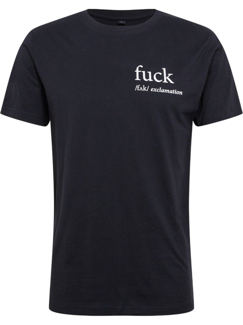 Camiseta fck para hombre - mister tee Negro - Kiabi