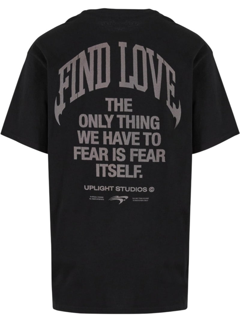 Camiseta find love para hombre - mister tee Negro - Kiabi