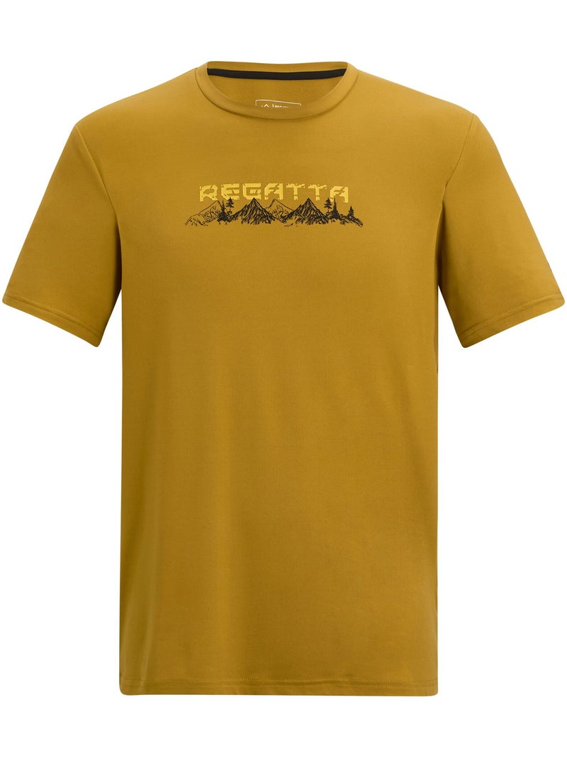 Camiseta fingal diseño montaña para hombre - regatta Marrón - Kiabi