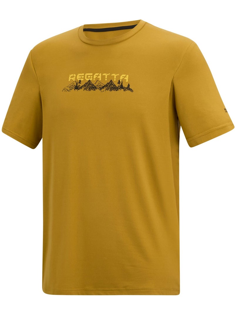 Camiseta fingal diseño montaña para hombre - regatta Marrón - Kiabi