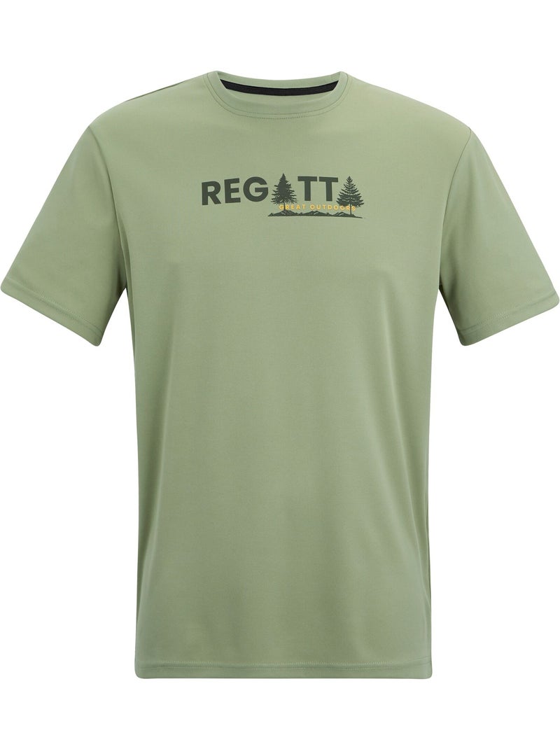 Camiseta fingal diseño pino para hombre - regatta Verde abeto - Kiabi