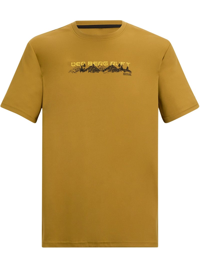 Camiseta fingal slogan diseño montaña para hombre - regatta Marrón - Kiabi