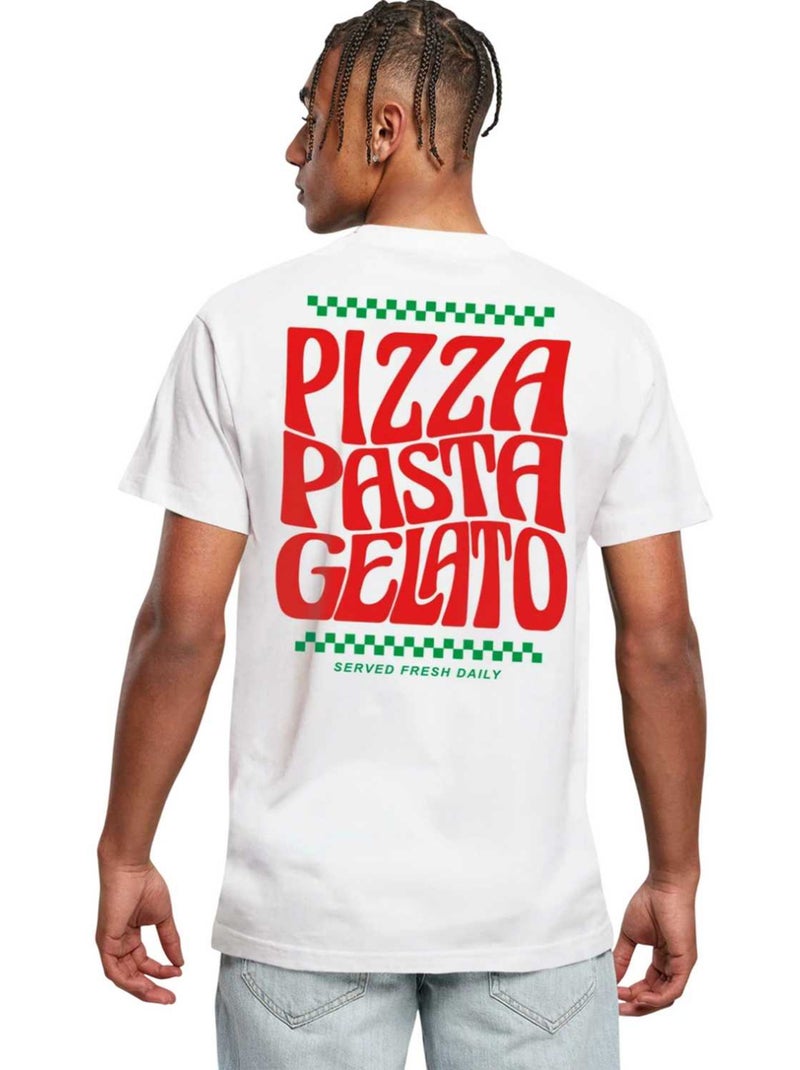 Camiseta flavor italiano para hombre - mister tee Blanco - Kiabi