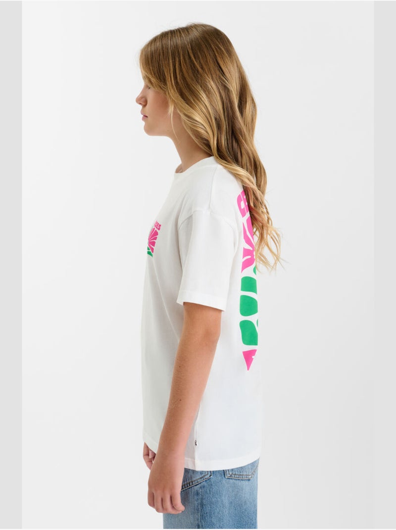 Camiseta FLOR Blanco - Kiabi