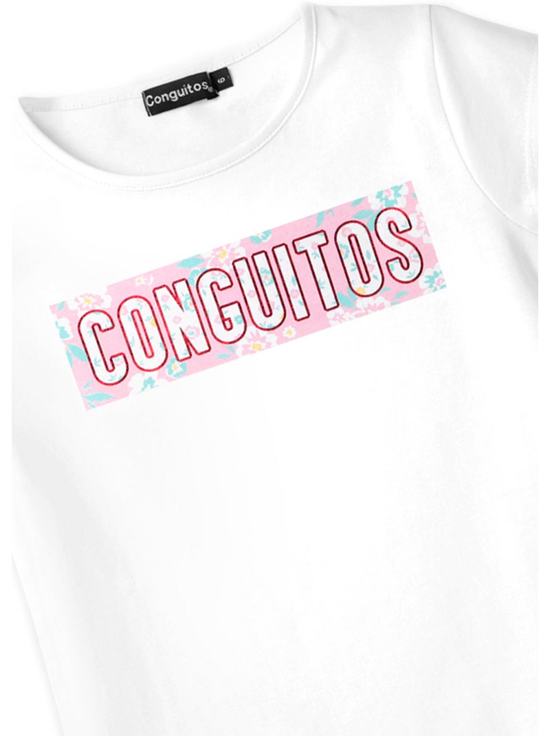 Camiseta Flores Blanco Blanco - Kiabi