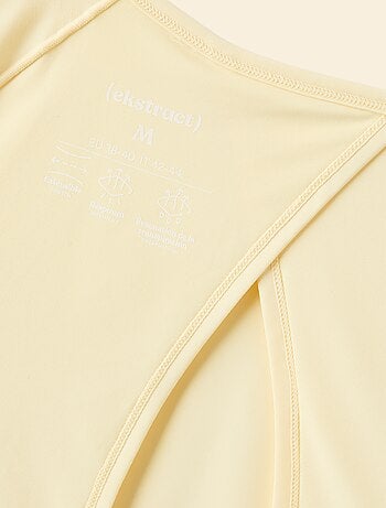 Camiseta fluida con abertura en la espalda - (ekstract)