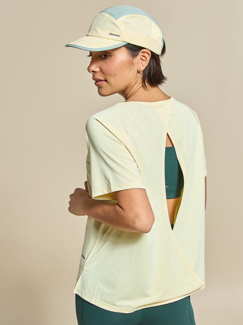 Camiseta fluida con abertura en la espalda - (ekstract) Amarillo - Kiabi
