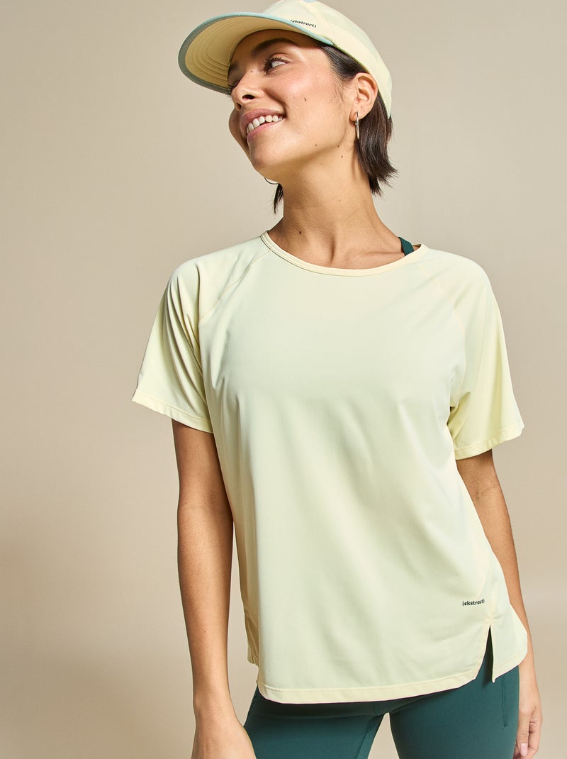 Camiseta fluida con abertura en la espalda - (ekstract) Amarillo - Kiabi