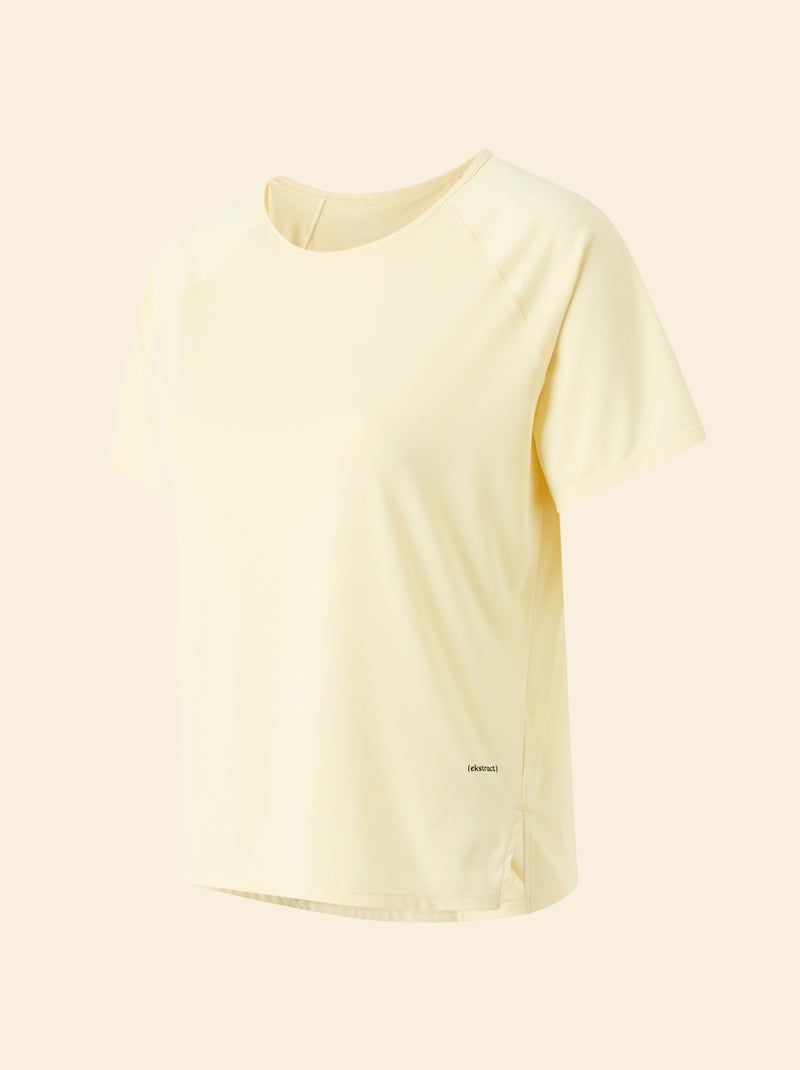 Camiseta fluida con abertura en la espalda - (ekstract) Amarillo - Kiabi