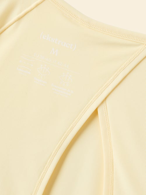 Camiseta fluida con abertura en la espalda - (ekstract) - Kiabi