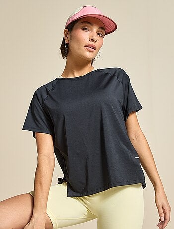 Camiseta fluida con abertura en la espalda - (ekstract)