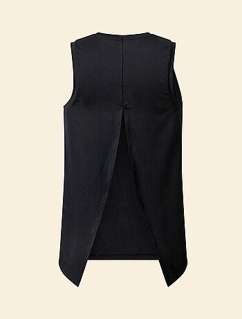 Camiseta fluida con abertura en la espalda - (ekstract)