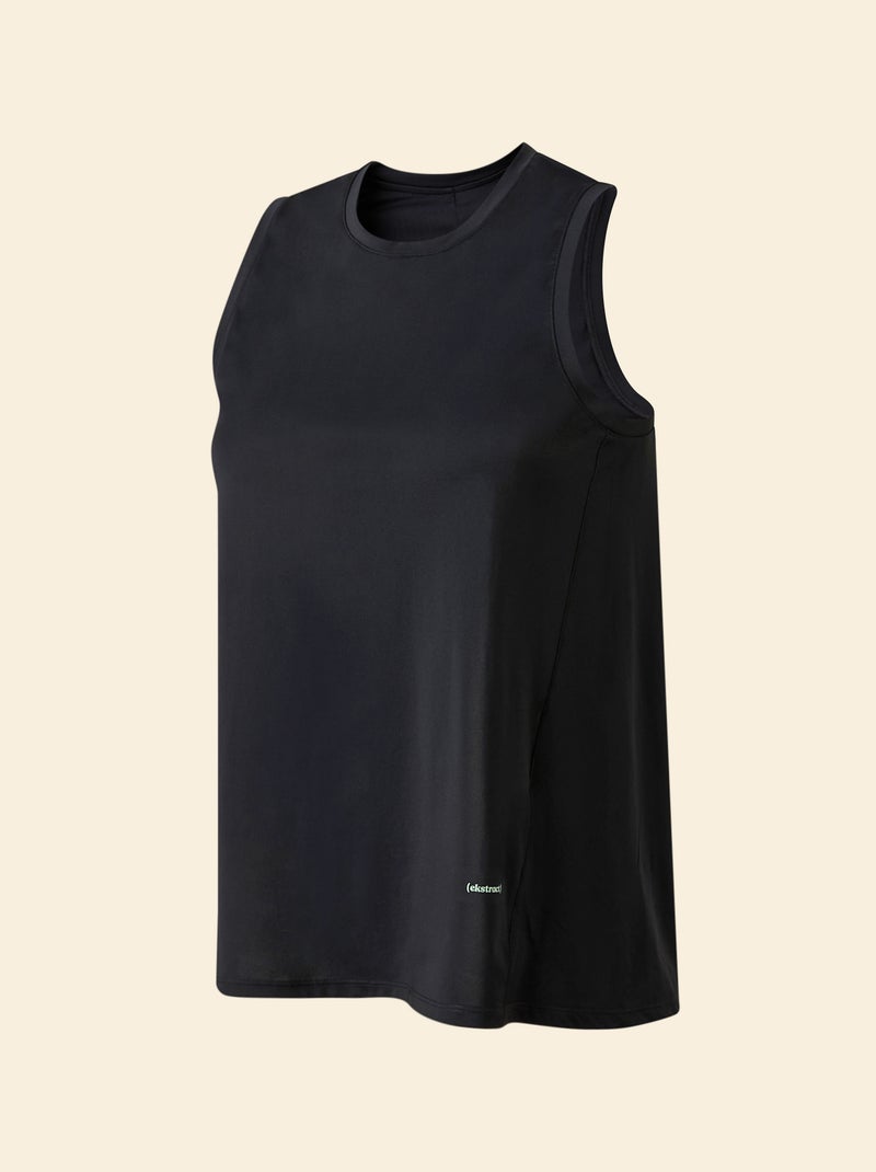 Camiseta fluida con abertura en la espalda - (ekstract) Negro - Kiabi