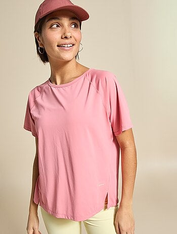 Camiseta fluida con abertura en la espalda - (ekstract)