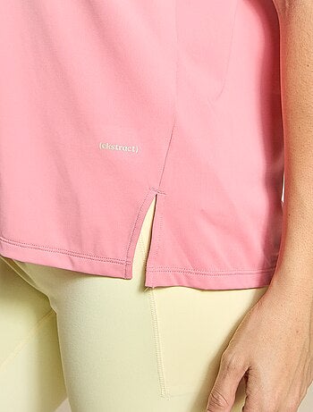 Camiseta fluida con abertura en la espalda - (ekstract)