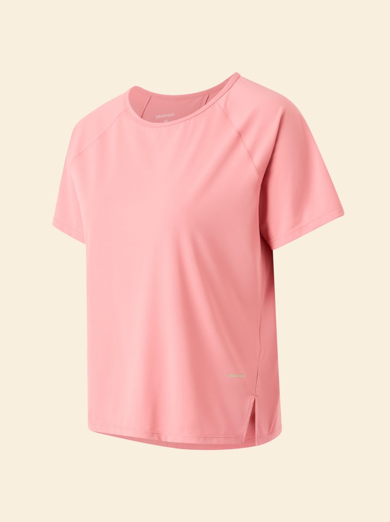 Camiseta fluida con abertura en la espalda - (ekstract) Rosa - Kiabi